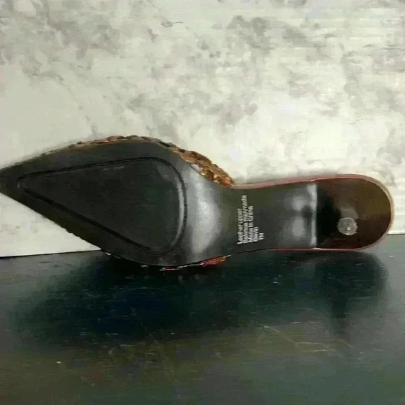 Alfani leather weave slides size 7 Gold Pewter - Picture 11 of 12